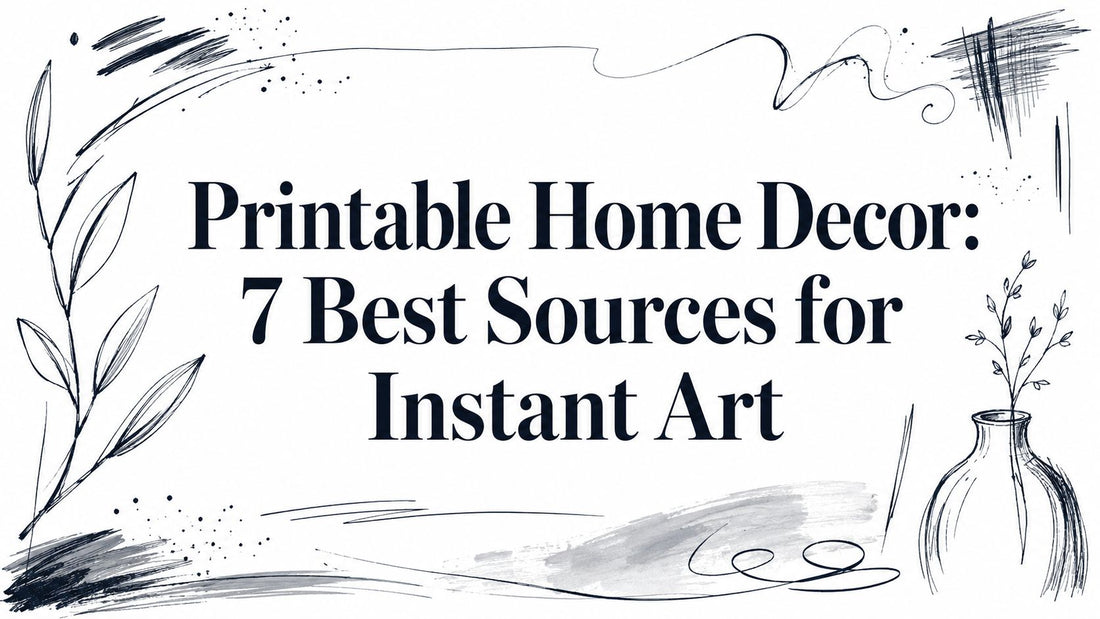 Printable Home Decor: 7 Best Sources for Instant Art