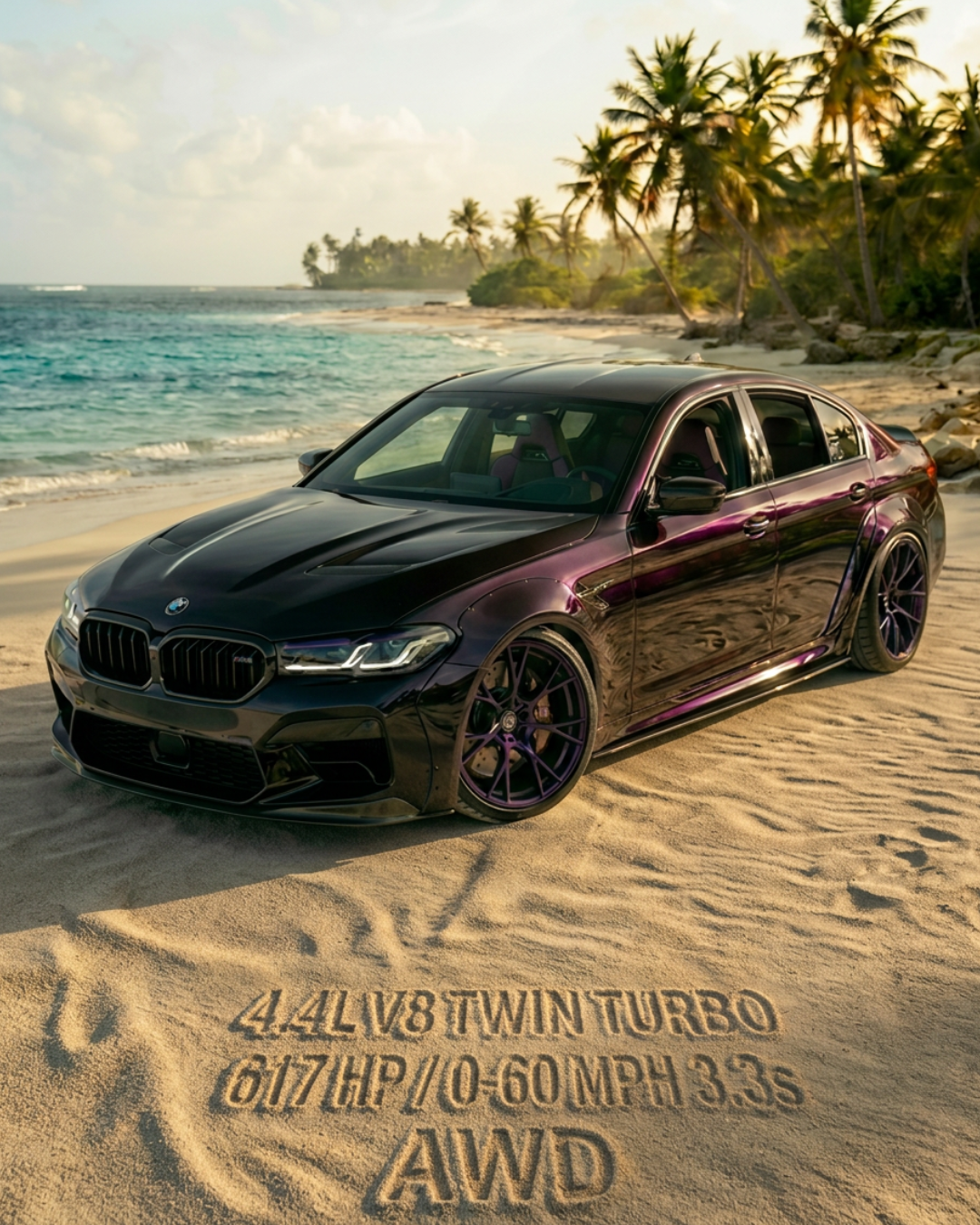 BMW M5 CS | Midnight Purple Edition – Premium Printable Wall Art